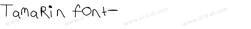 Tamarin font字体转换